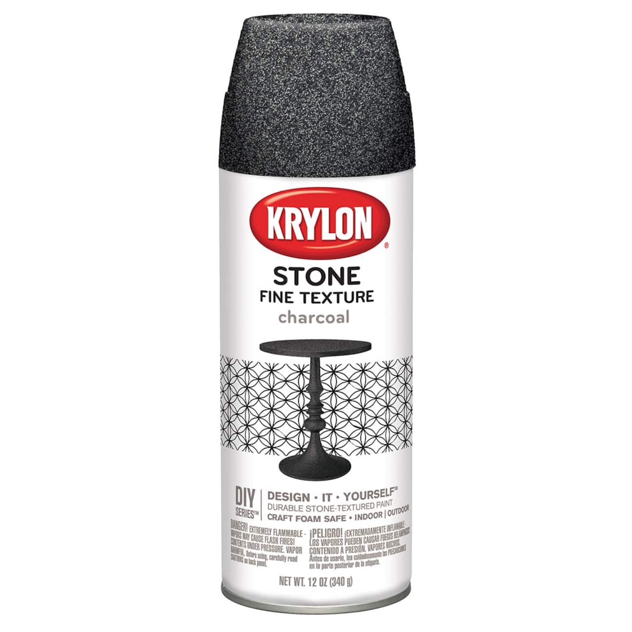 Krylon&#xAE; DIY Series&#x2122; Charcoal Fine Stone Texture Paint